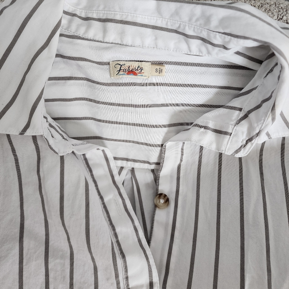 Faherty Striped Button Down Shirt - image 4